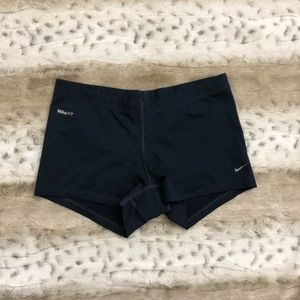 Nike Women Dri-fit Spandex Shorts Blue S
